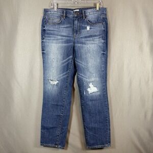 J.Crew Factory Womens Vintage Slim Fit Medium Wash Denim Straight Jeans Size 29